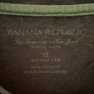 NWOT Banana Republic Men's Dark green Short Sleeve Tee